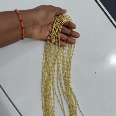 Yellow waistbeads