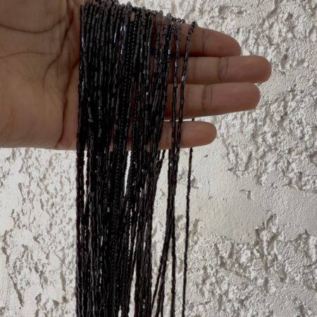Black crystal waistbeads